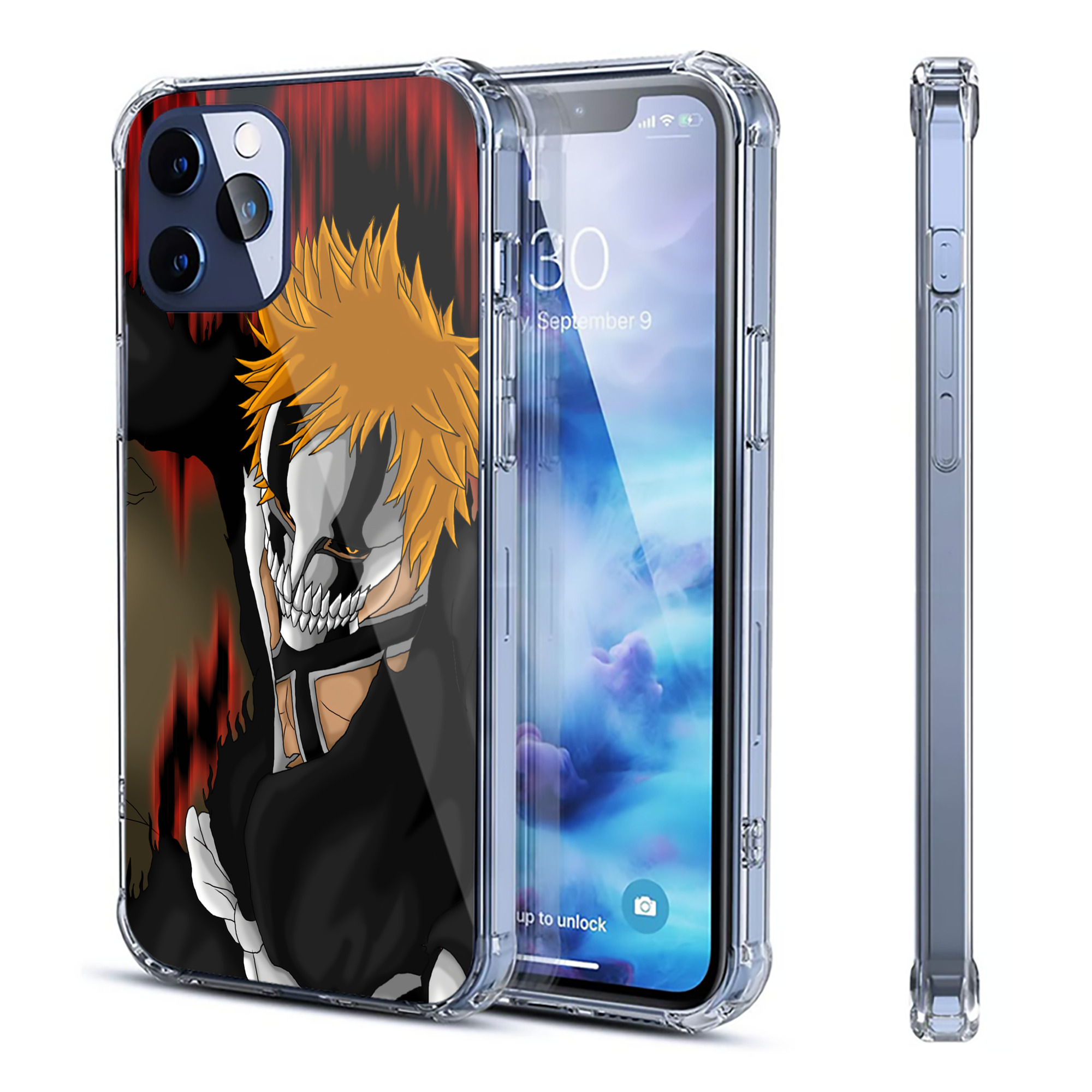 （画像用） ブリーチ BLEACH 【iPhone 12シリーズ対応】透明スマホケース（クリアソフトケース）